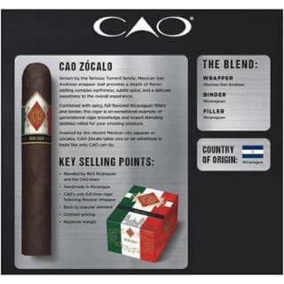 CAO Zocalo - Robusto - BOX OF 20