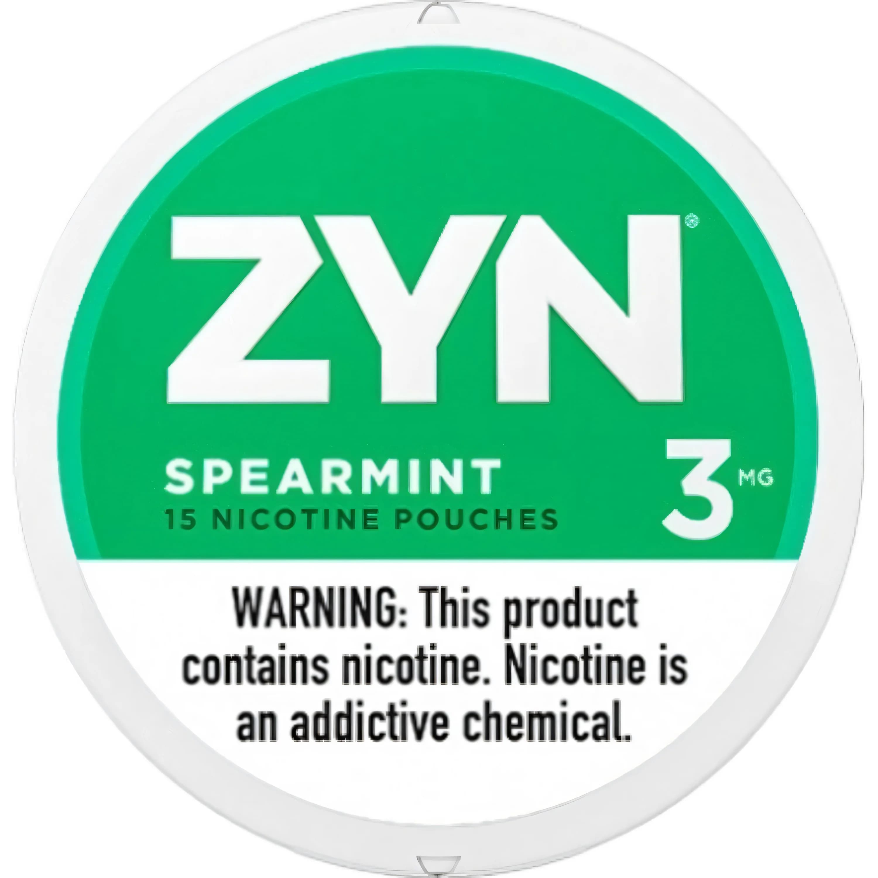 ZYN Nicotine pouches 3mg Spearmint (5 cans)