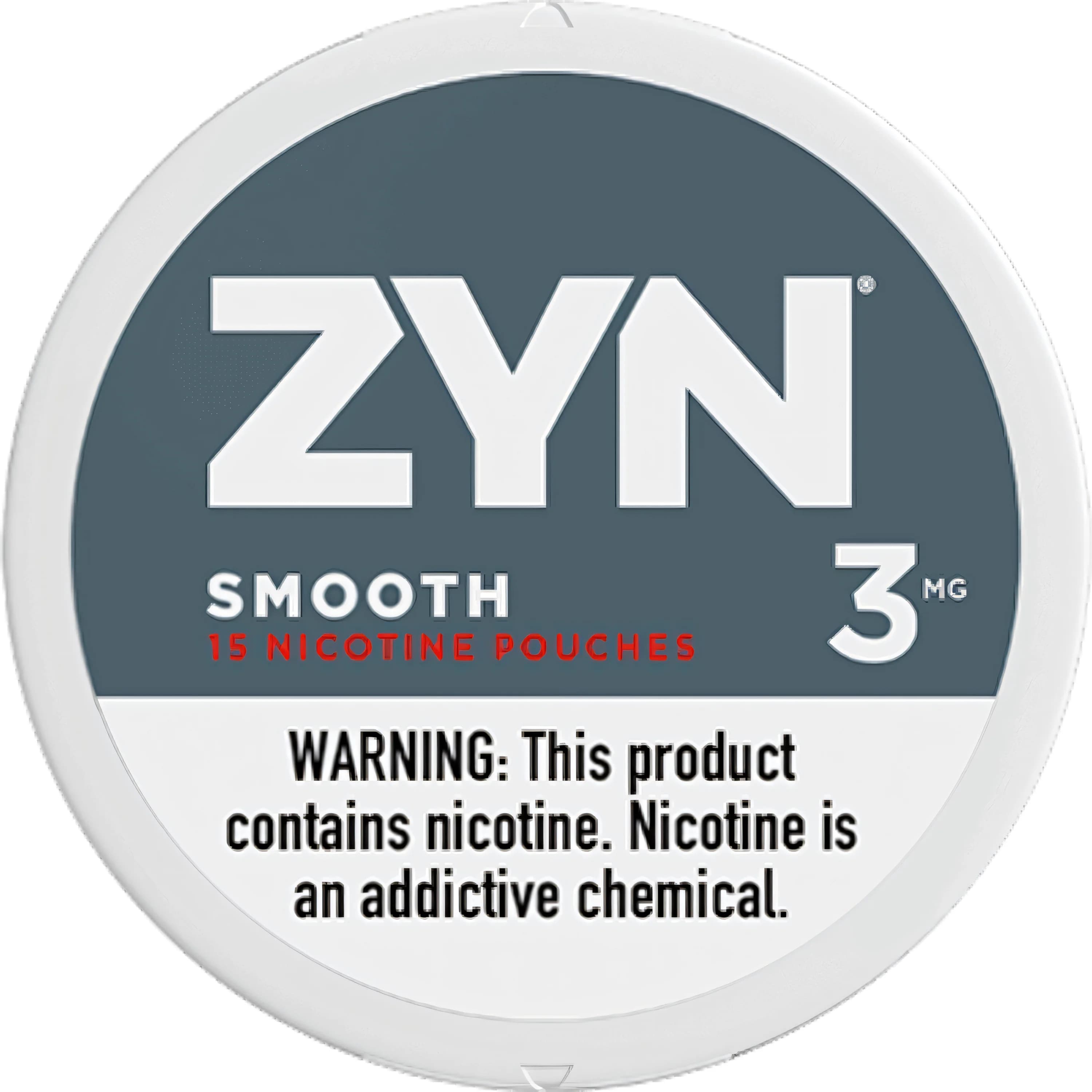 ZYN Nicotine pouches 3mg Smooth (5 cans)