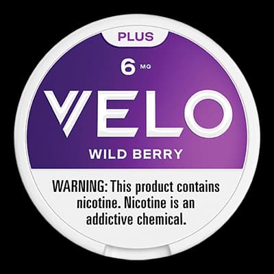 VELO Plus Wild Berry 6mg Nicotine Pouches - 5 Cans