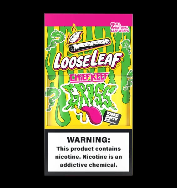 Loose Leaf Natural Leaf Wraps Chief Keef GLOss (20 Packs of 2 - Total 40)