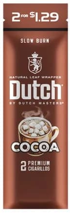 Dutch Masters Foil Cocoa Save on 2 Cigarillos (30 Packs of 2)