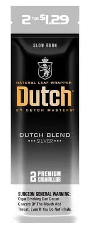 Dutch Masters Foil Fresh Blend Silver Cigarillos, 30 Packs of 2