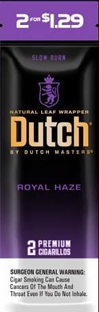 Dutch Masters Foil Fresh Royal Haze Cigarillos, 30 Packs of 2