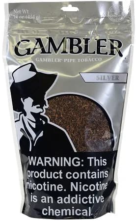 Gambler Pipe Tobacco Silver 16 oz. Bag