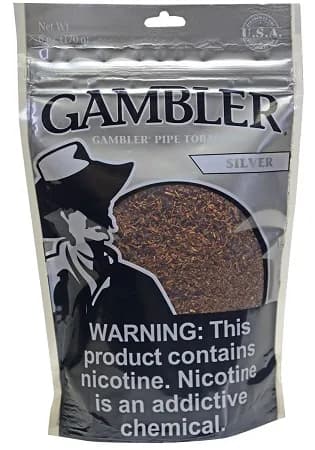 Gambler Pipe Tobacco Silver 6 oz. Bag