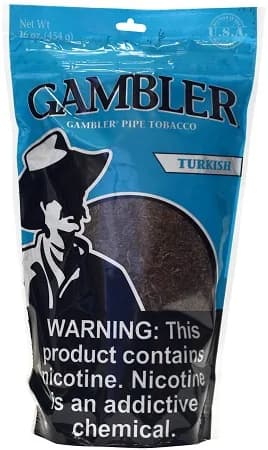 Gambler Pipe Tobacco Turkish 16 oz. Bag