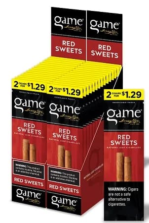 Game Vega Cigarillos Red Sweets Foil 30 Pouches of 2