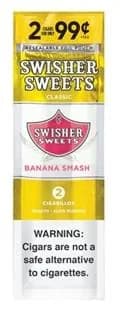 Swisher Sweets Cigarillos 30 Packs of 2 Cigars Banana Smash