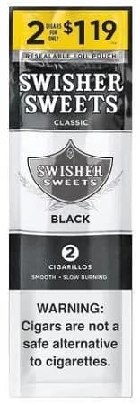 Swisher Sweets Cigarillos 30 Packs of 2 Cigars Black