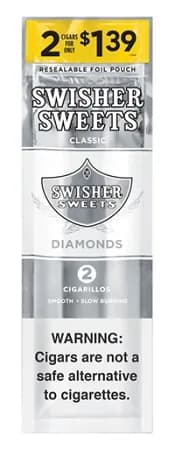 Swisher Sweets Cigarillos 30 Packs of 2 Cigars Diamond