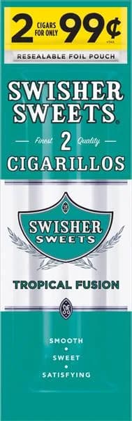 Swisher Sweets Cigarillos 30 Packs of 2 Cigars Tropical Fusion