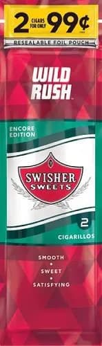 Swisher Sweets Cigarillos 30 Packs of 2 Cigars Wild Rush