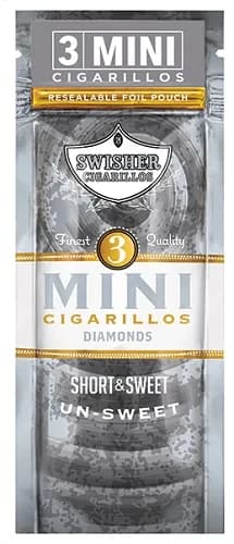 Swisher Sweets Mini Cigarillos Diamonds 15 Pouches of 3
