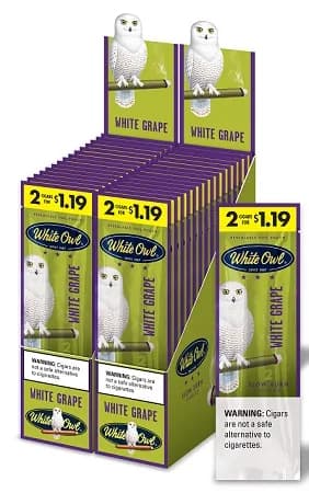 White Owl White Grapes (30 Packs of 2 - Total 60)