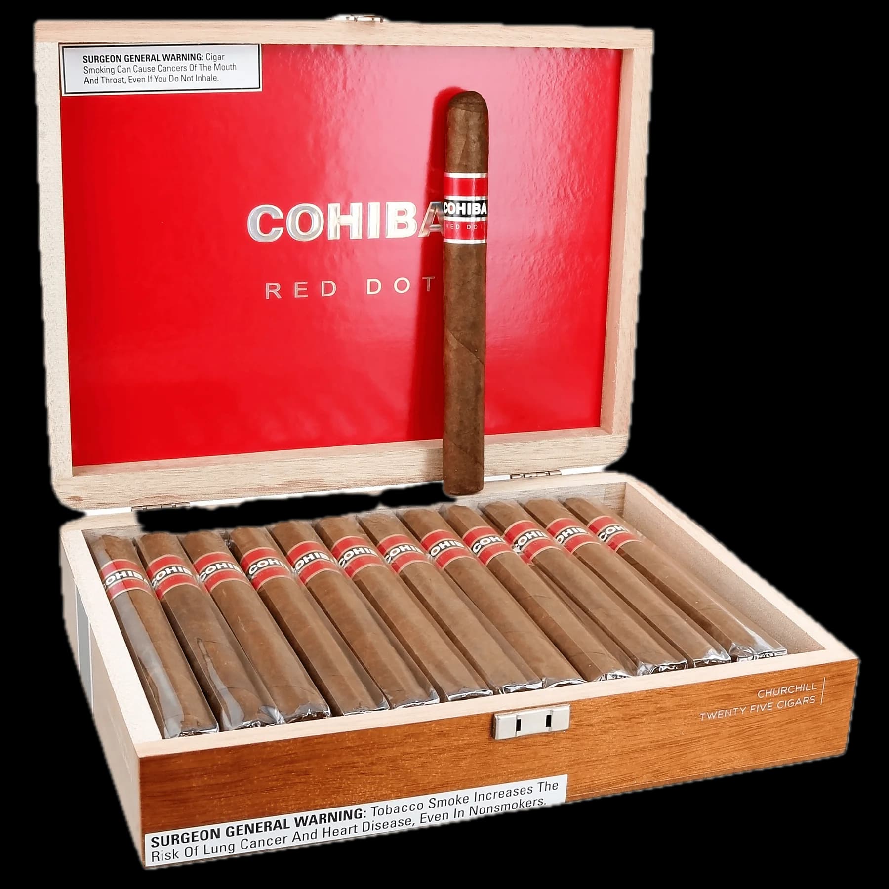 Cohiba Red Dot Churchill 25-Cigar Box
