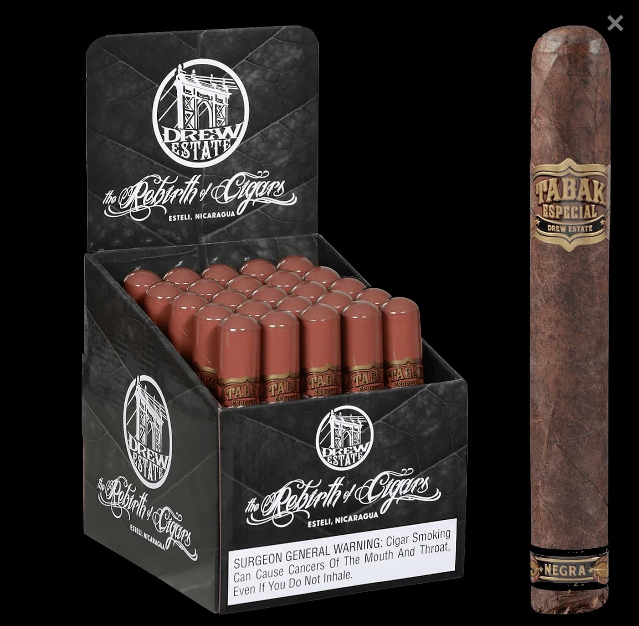 Tabak Especial Toro Negra Tubo 25