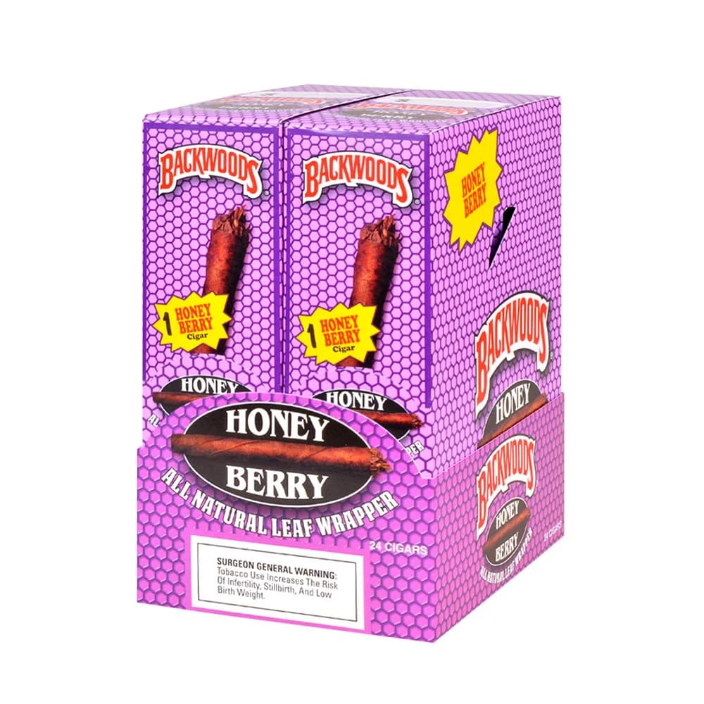Backwoods Cigars Singles Honey Berry (Pack of 24)