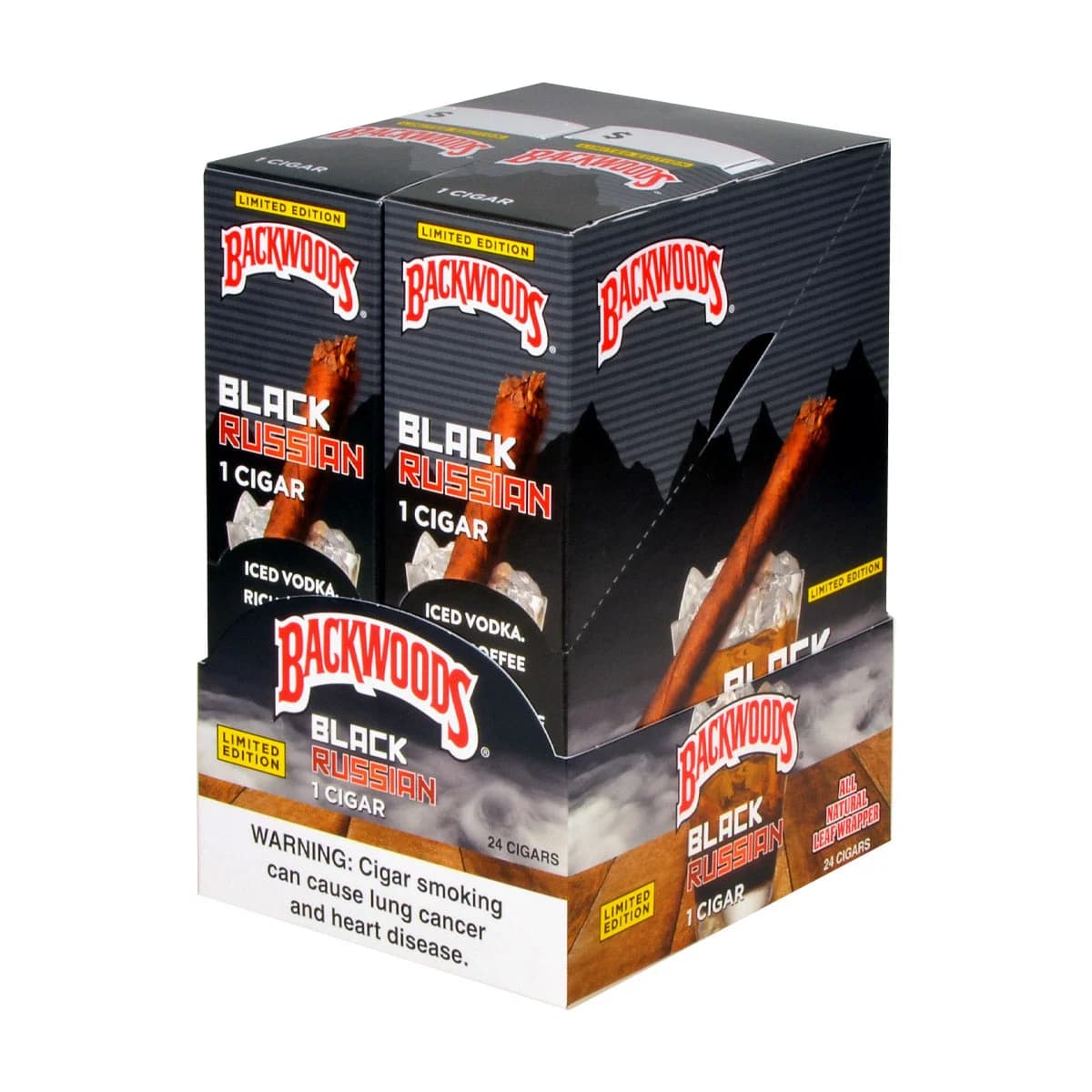 Backwoods Singles Black Russian Cigars (Pack of 24)