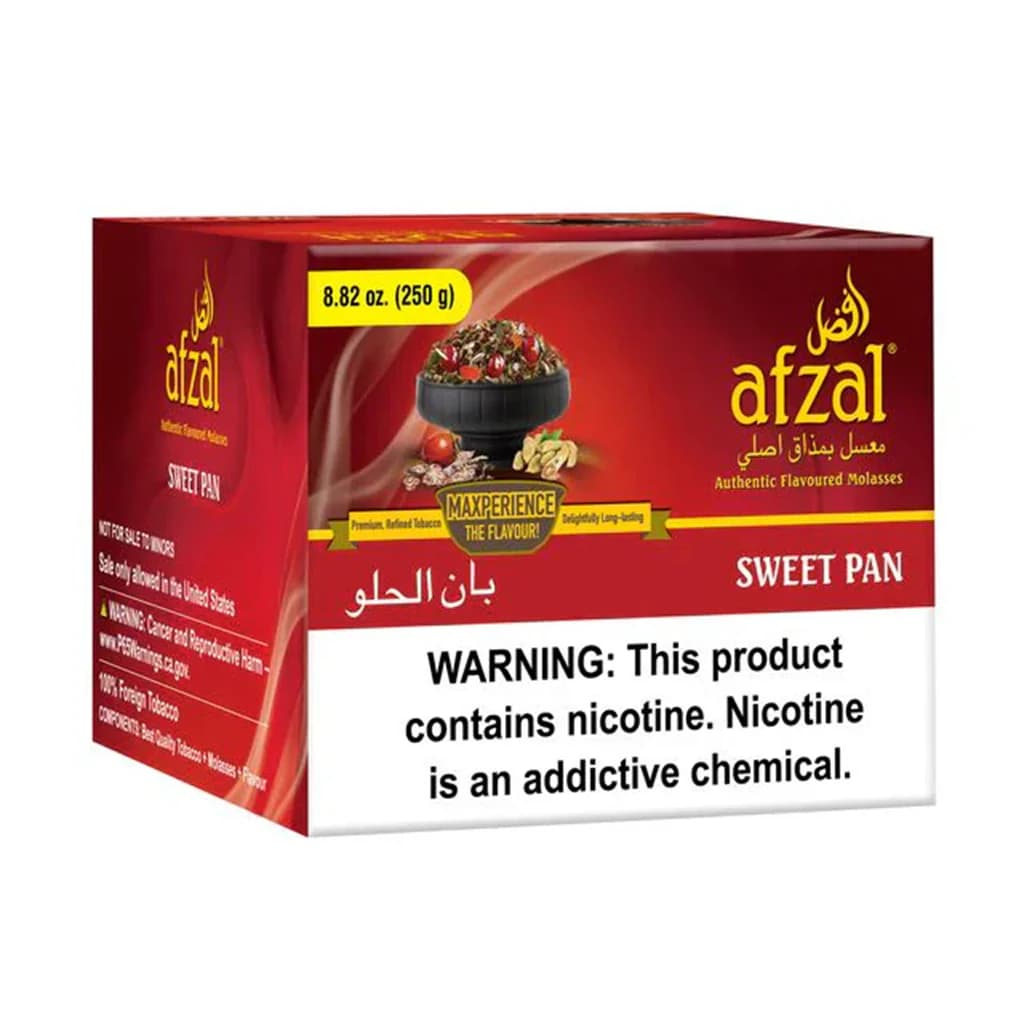 Afzal Pan Raas Hookah Tobacco - 250g Shisha Molasses