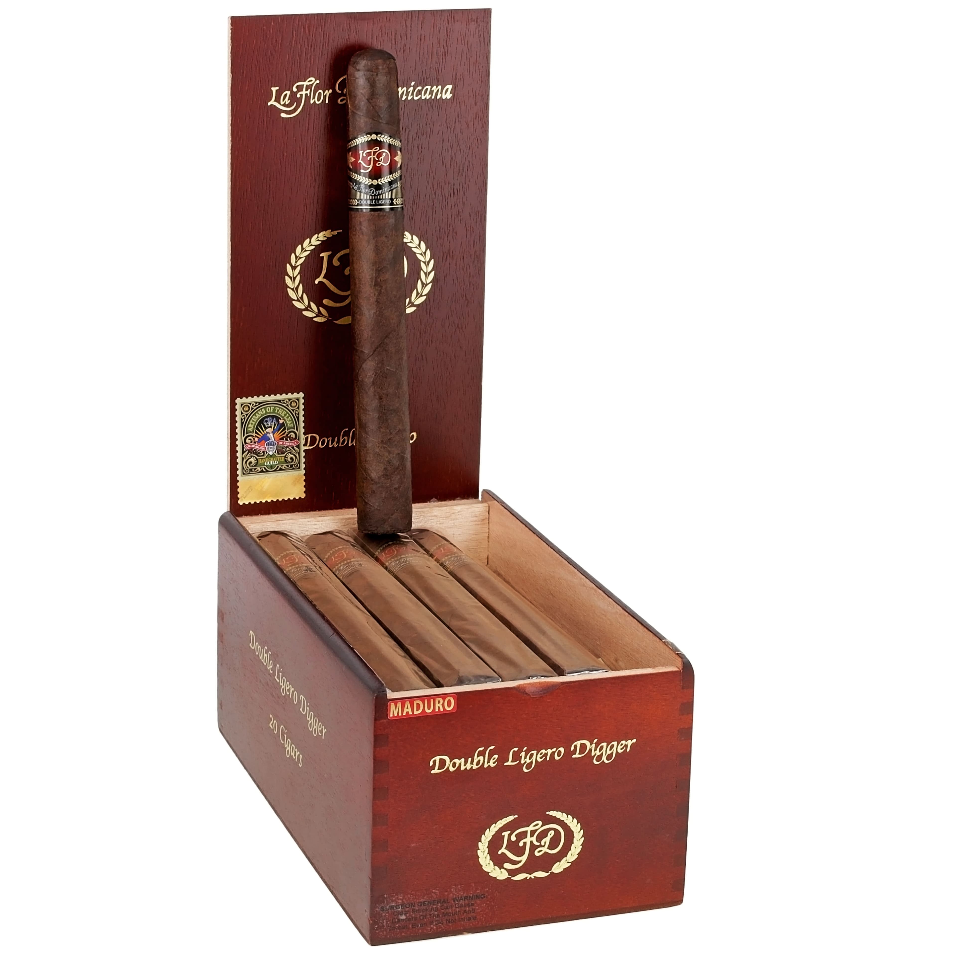 La Flor Dominicana Double Ligero Digger Maduro - Box of 20